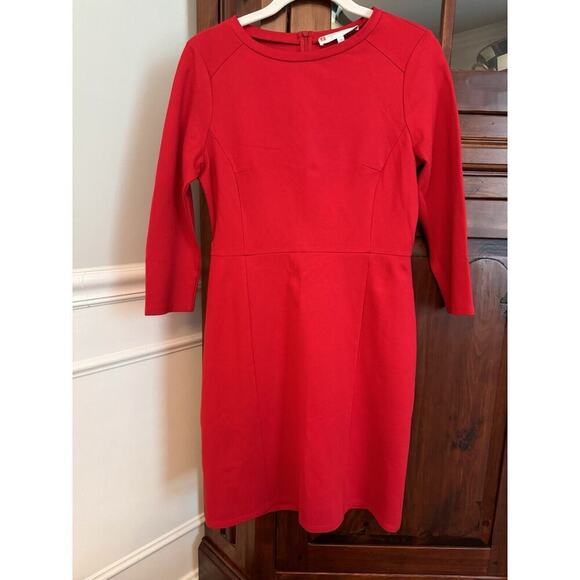 Jude Connally Women's Red Stretch Dress Size XS 3/4 Sleeves - Picture 1 of 13
